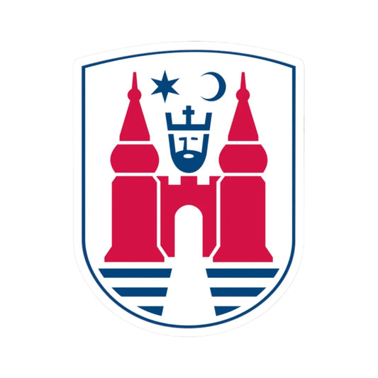 Nyborg Kommune coa (Denmark) (Coat of Arms) STICKER Vinyl Kiss-Cut Decal 2 Inch White - The Sticker Space