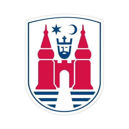 Nyborg Kommune coa (Denmark) (Coat of Arms) STICKER Vinyl Kiss-Cut Decal 6 Inch White - The Sticker Space