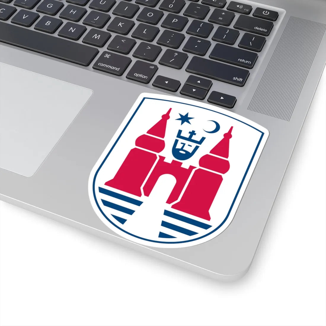 Nyborg Kommune coa (Denmark) (Coat of Arms) STICKER Vinyl Kiss-Cut Decal - The Sticker Space
