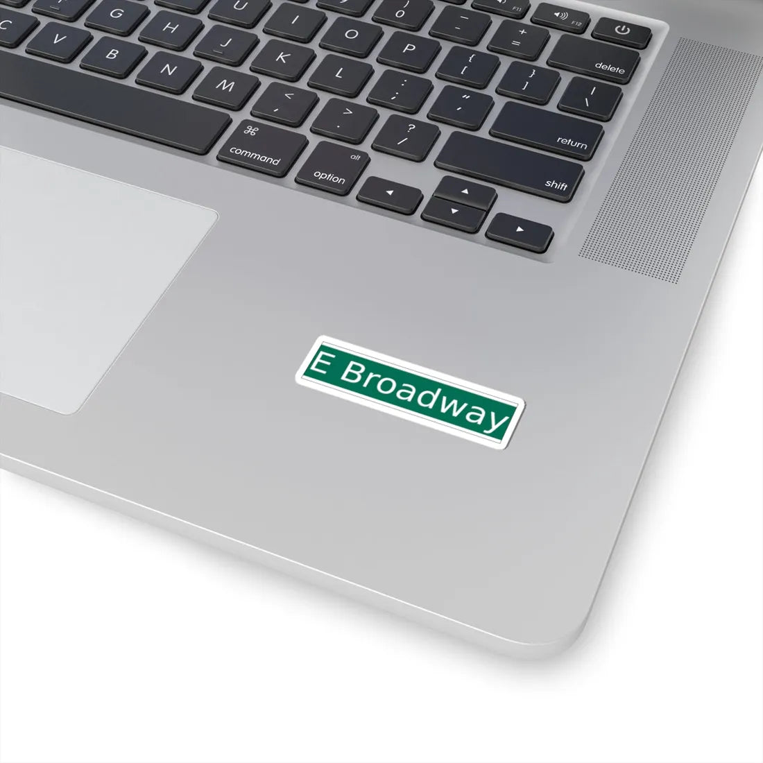 NYCDOT East Broadway Sign (New York) (Road Sign) STICKER Vinyl Kiss-Cut Decal - The Sticker Space