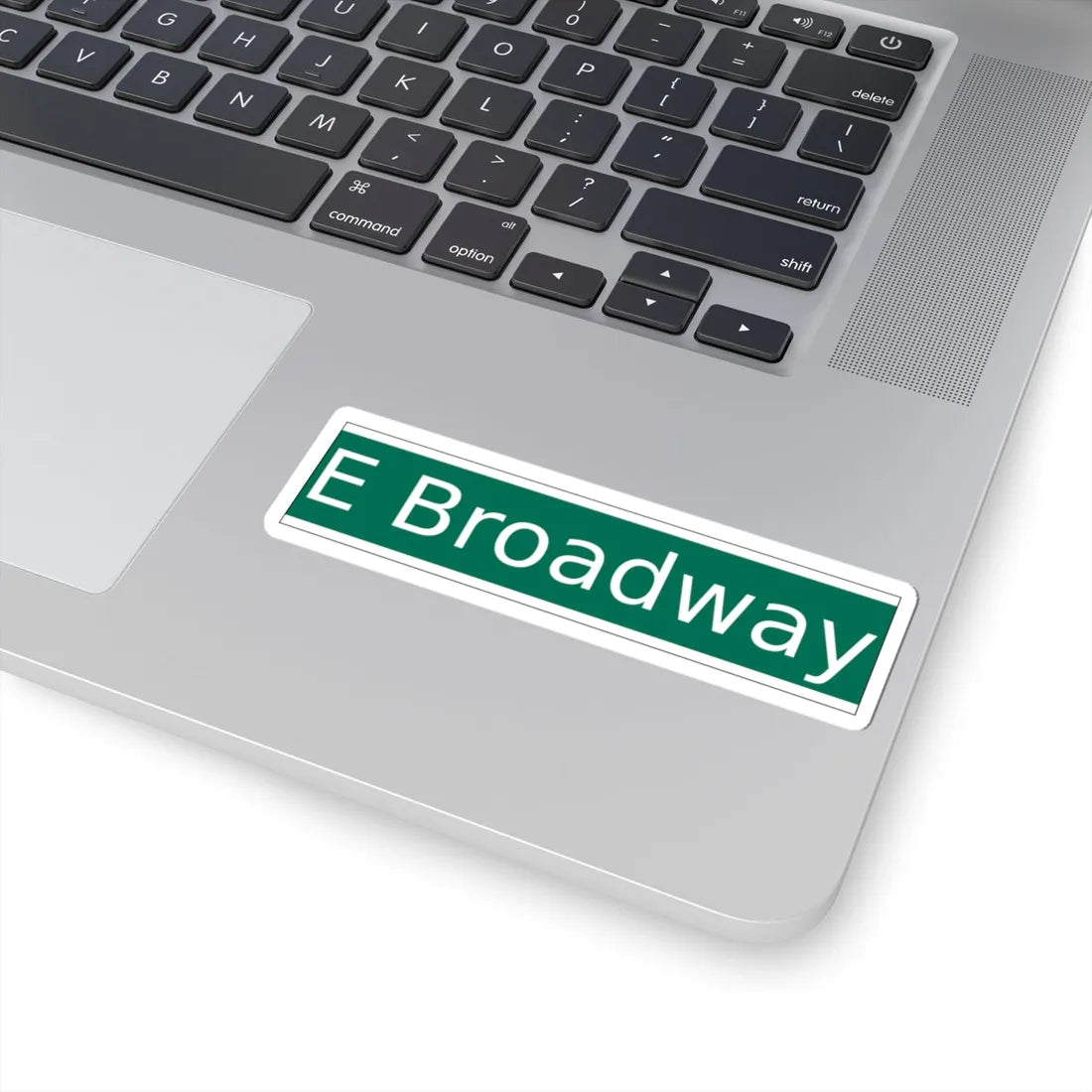 NYCDOT East Broadway Sign (New York) (Road Sign) STICKER Vinyl Kiss-Cut Decal - The Sticker Space