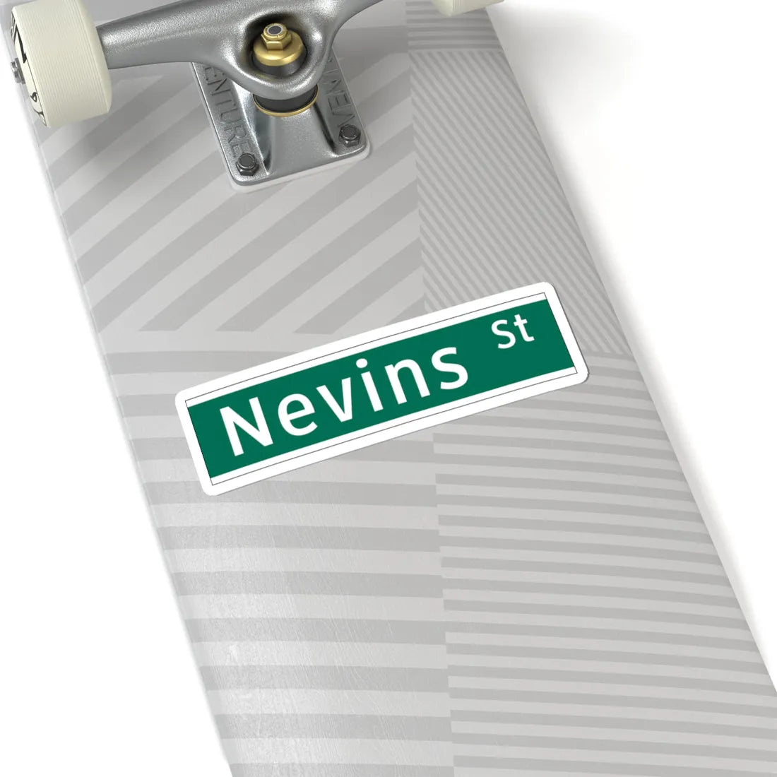 NYCDOT NEVINS ST Sign (New York) (Road Sign) STICKER Vinyl Kiss-Cut Decal - The Sticker Space