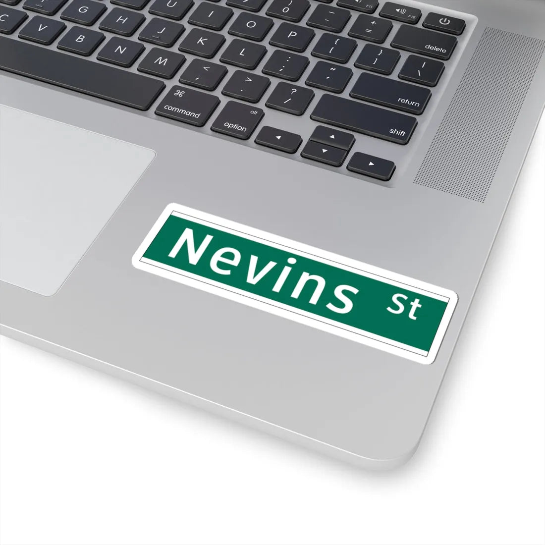 NYCDOT NEVINS ST Sign (New York) (Road Sign) STICKER Vinyl Kiss-Cut Decal - The Sticker Space