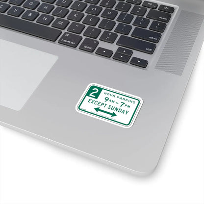 NYCDOT R7-182R (New York) (Road Sign) STICKER Vinyl Kiss-Cut Decal - The Sticker Space
