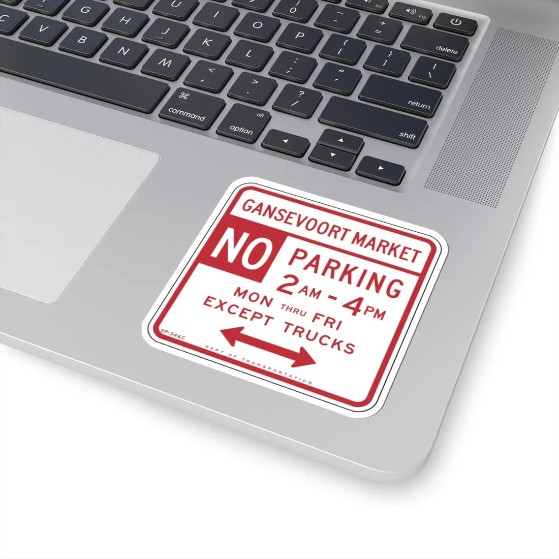 NYCDOT SC-346C (New York) (Road Sign) STICKER Vinyl Kiss-Cut Decal - The Sticker Space