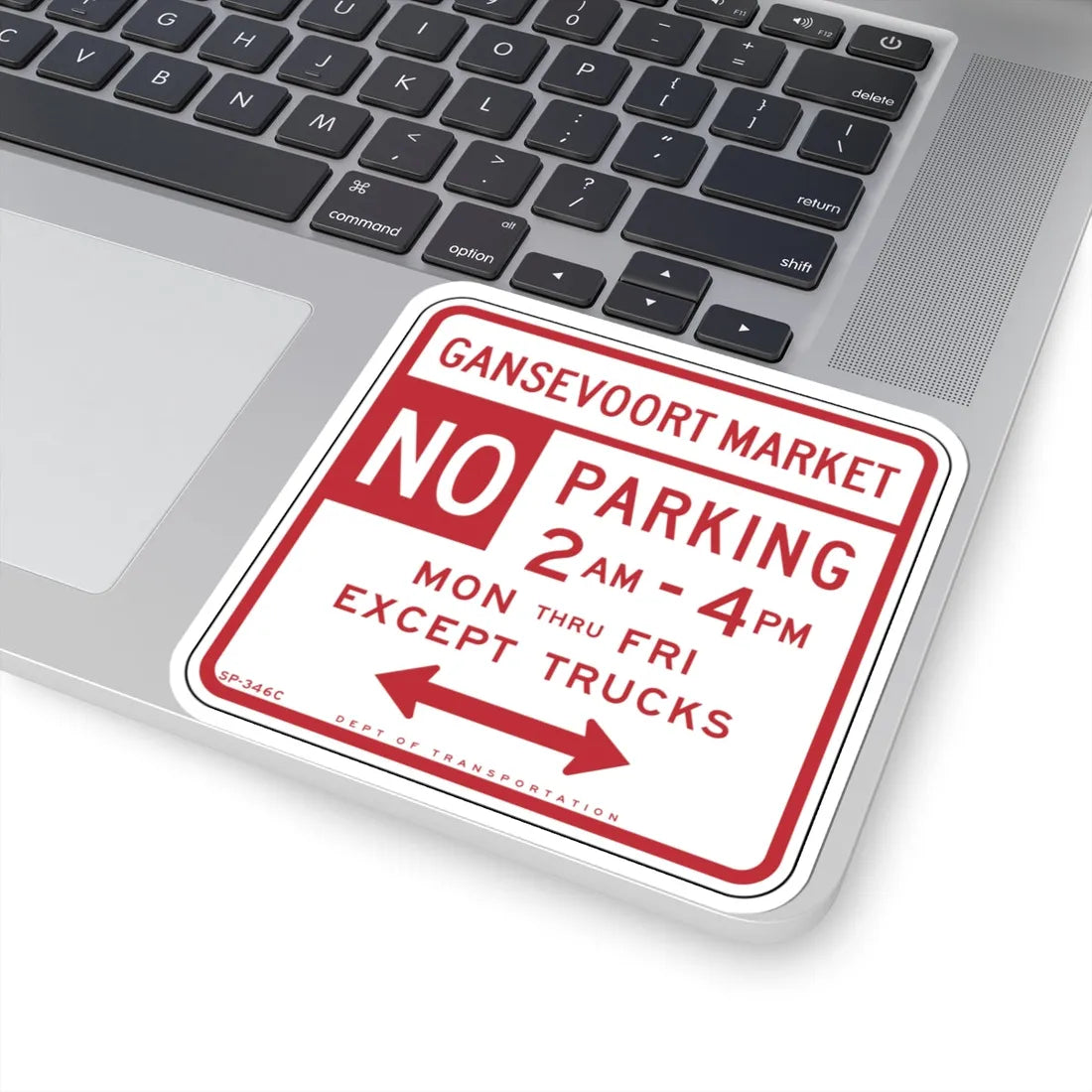 NYCDOT SC-346C (New York) (Road Sign) STICKER Vinyl Kiss-Cut Decal - The Sticker Space
