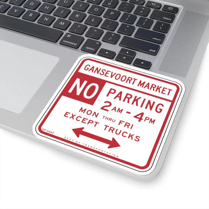 NYCDOT SC-346C (New York) (Road Sign) STICKER Vinyl Kiss-Cut Decal - The Sticker Space