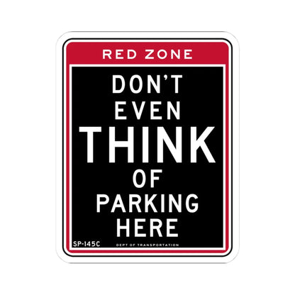 NYCDOT SP-145C (New York) (Road Sign) STICKER Vinyl Kiss-Cut Decal 3 Inch White - The Sticker Space