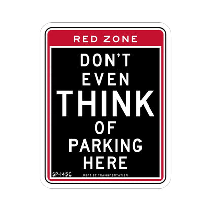 NYCDOT SP-145C (New York) (Road Sign) STICKER Vinyl Kiss-Cut Decal 4 Inch White - The Sticker Space
