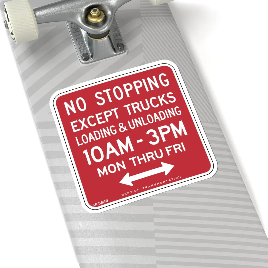 NYCDOT SP-584B (New York) (Road Sign) STICKER Vinyl Kiss-Cut Decal - The Sticker Space