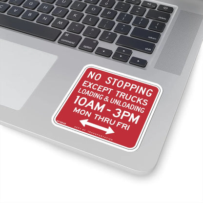 NYCDOT SP-584B (New York) (Road Sign) STICKER Vinyl Kiss-Cut Decal - The Sticker Space