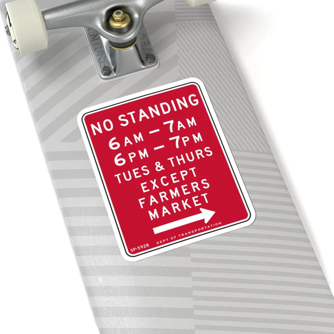 NYCDOT SP-592B (New York) (Road Sign) STICKER Vinyl Kiss-Cut Decal - The Sticker Space
