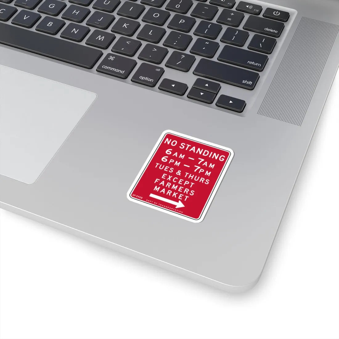 NYCDOT SP-592B (New York) (Road Sign) STICKER Vinyl Kiss-Cut Decal - The Sticker Space
