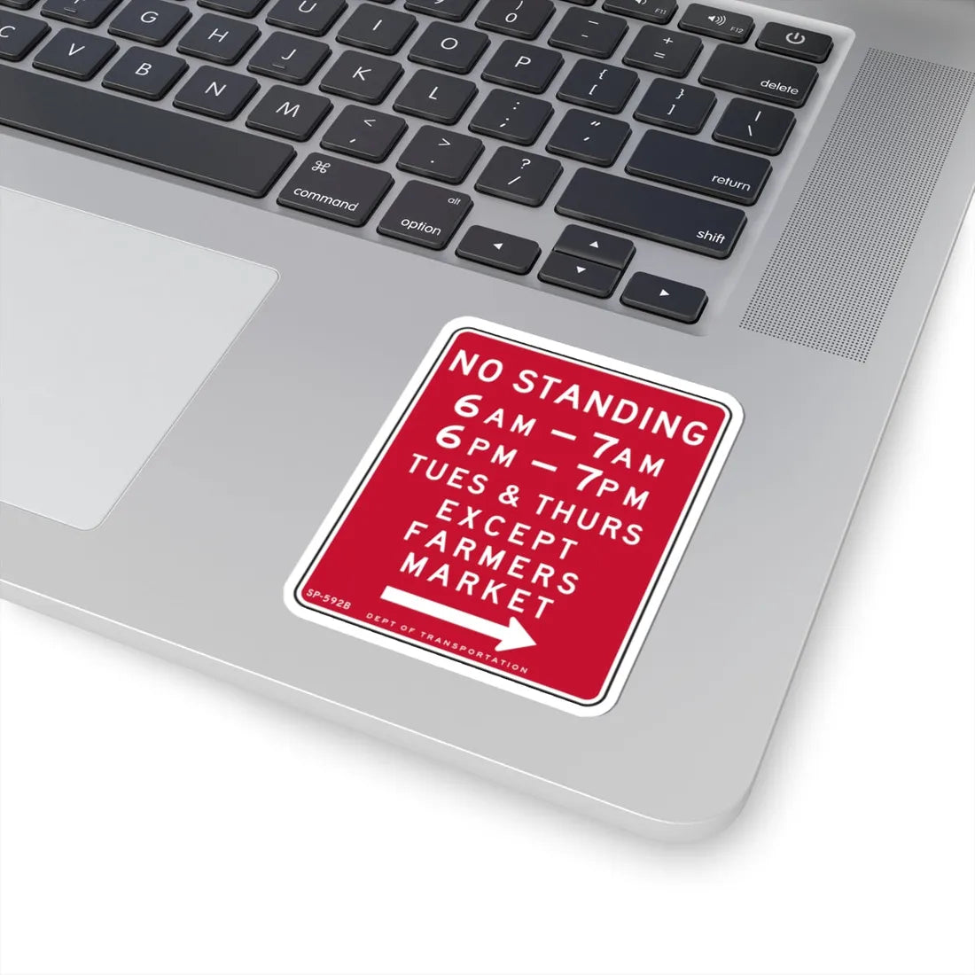 NYCDOT SP-592B (New York) (Road Sign) STICKER Vinyl Kiss-Cut Decal - The Sticker Space