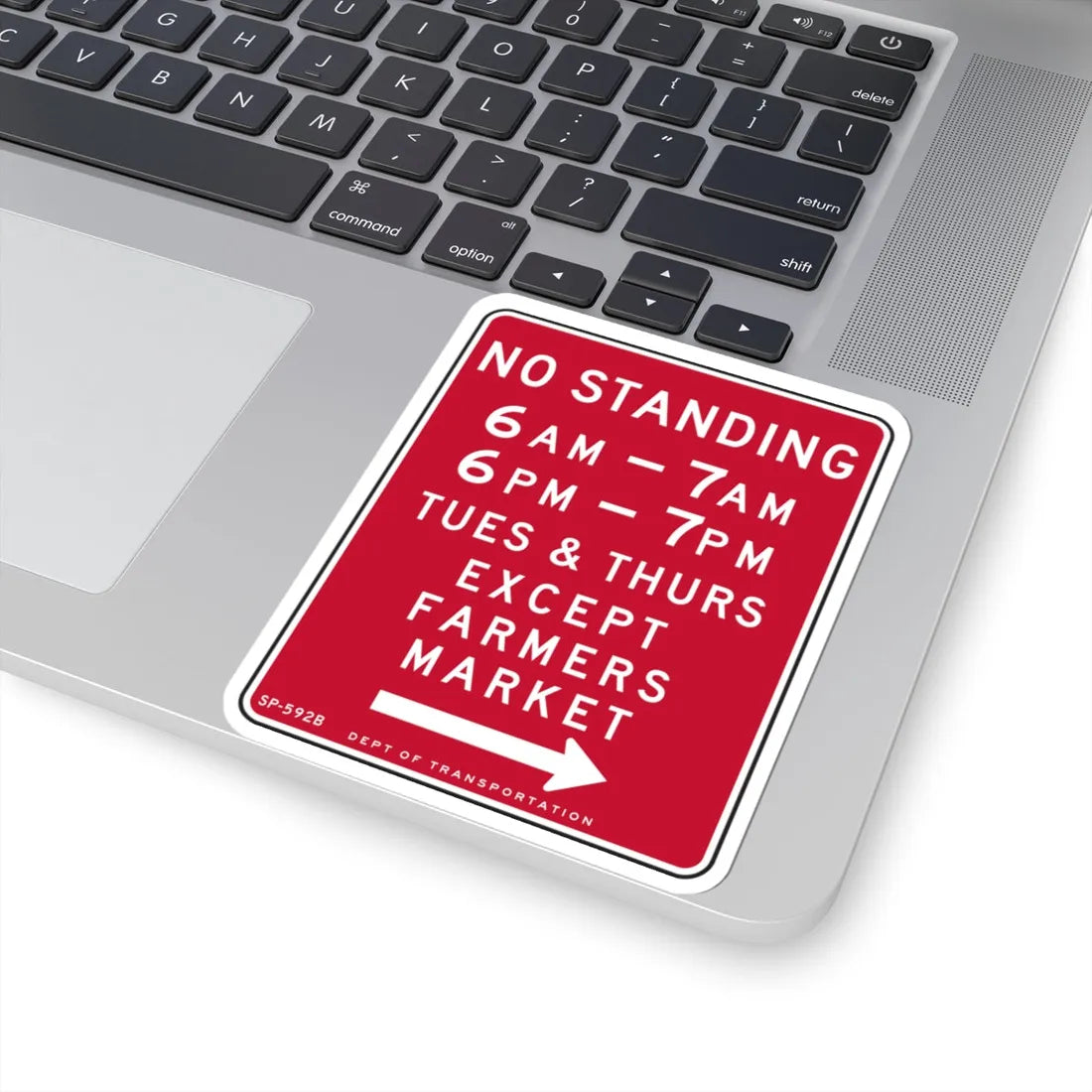 NYCDOT SP-592B (New York) (Road Sign) STICKER Vinyl Kiss-Cut Decal - The Sticker Space