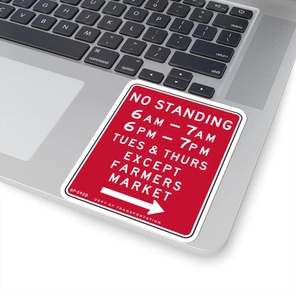 NYCDOT SP-592B (New York) (Road Sign) STICKER Vinyl Kiss-Cut Decal - The Sticker Space