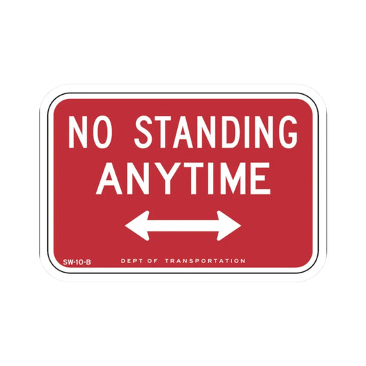 NYCDOT SP10-B (New York) (Road Sign) STICKER Vinyl Kiss-Cut Decal 2 Inch White - The Sticker Space