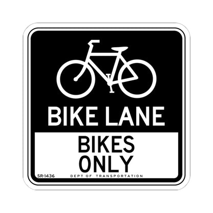 NYCDOT SR-1436 (New York) (Road Sign) STICKER Vinyl Kiss-Cut Decal 6 Inch White - The Sticker Space