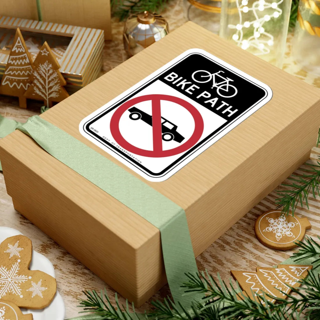 NYCDOT SR-1801 (New York) (Road Sign) STICKER Vinyl Kiss-Cut Decal - The Sticker Space