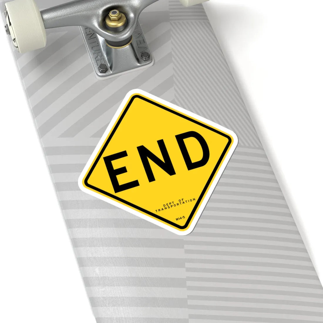 NYCDOT W14-5 (New York) (Road Sign) STICKER Vinyl Kiss-Cut Decal - The Sticker Space