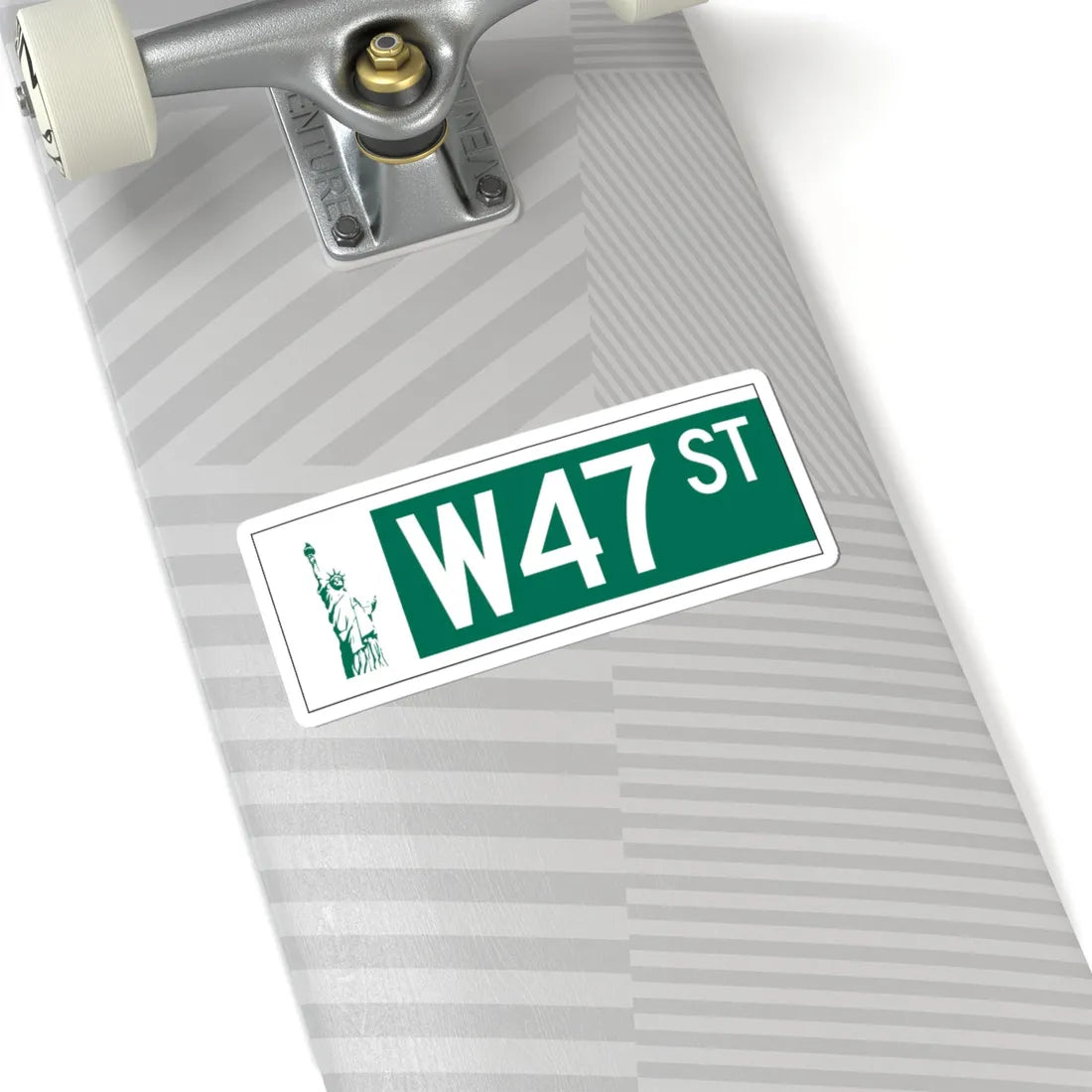 NYCDOT W47 ST Sign (New York) (Road Sign) STICKER Vinyl Kiss-Cut Decal - The Sticker Space
