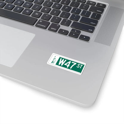 NYCDOT W47 ST Sign (New York) (Road Sign) STICKER Vinyl Kiss-Cut Decal - The Sticker Space