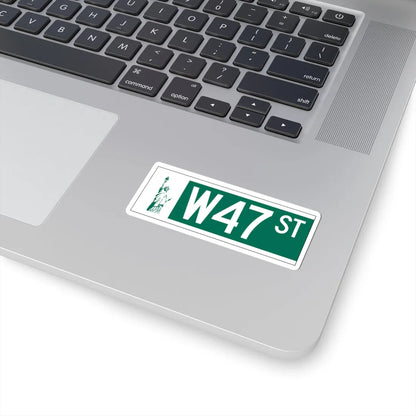 NYCDOT W47 ST Sign (New York) (Road Sign) STICKER Vinyl Kiss-Cut Decal - The Sticker Space