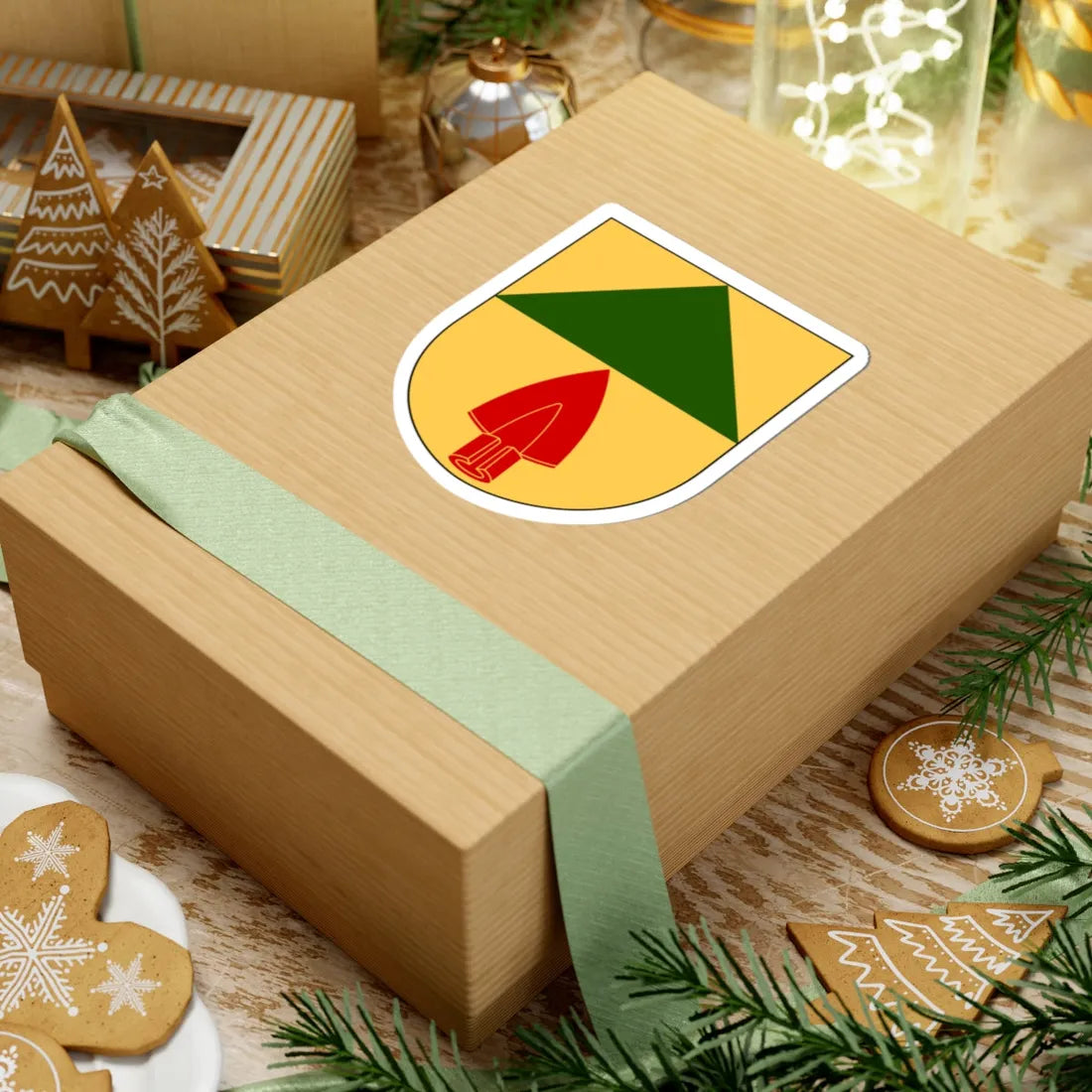 Nykil församling vapen (Sweden) (Coat of Arms) STICKER Vinyl Kiss-Cut Decal - The Sticker Space