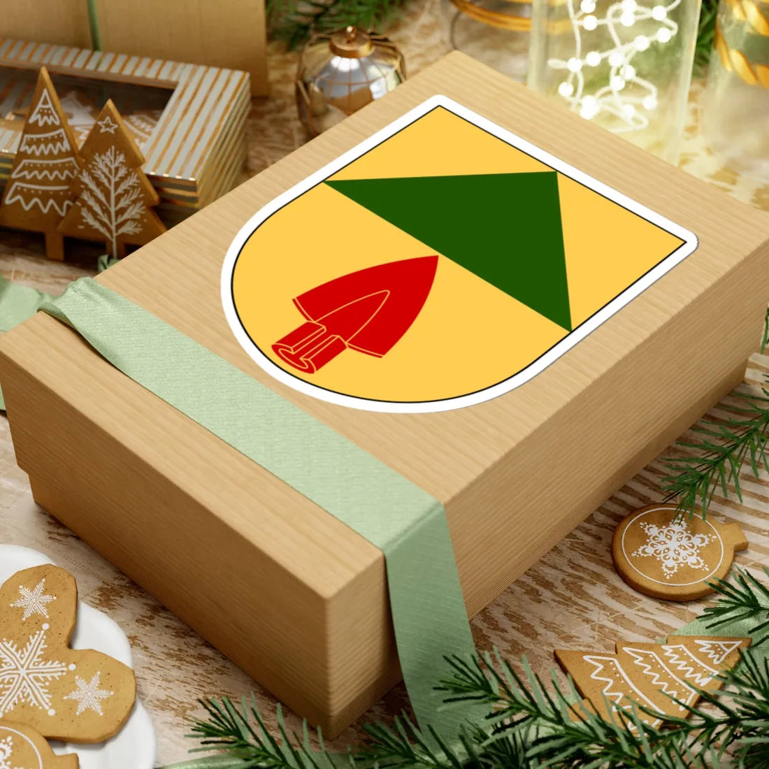 Nykil församling vapen (Sweden) (Coat of Arms) STICKER Vinyl Kiss-Cut Decal - The Sticker Space