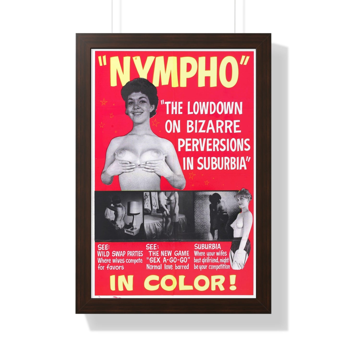 NYMPHO - Framed Movie Poster-16″ x 24″-The Sticker Space