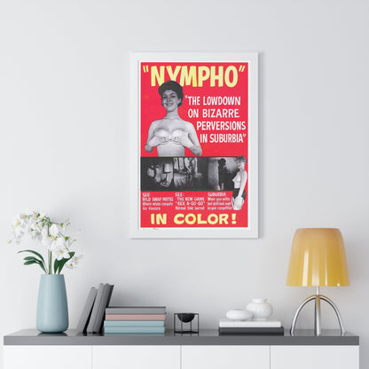 NYMPHO - Framed Movie Poster-The Sticker Space