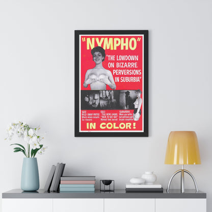 NYMPHO - Framed Movie Poster-The Sticker Space