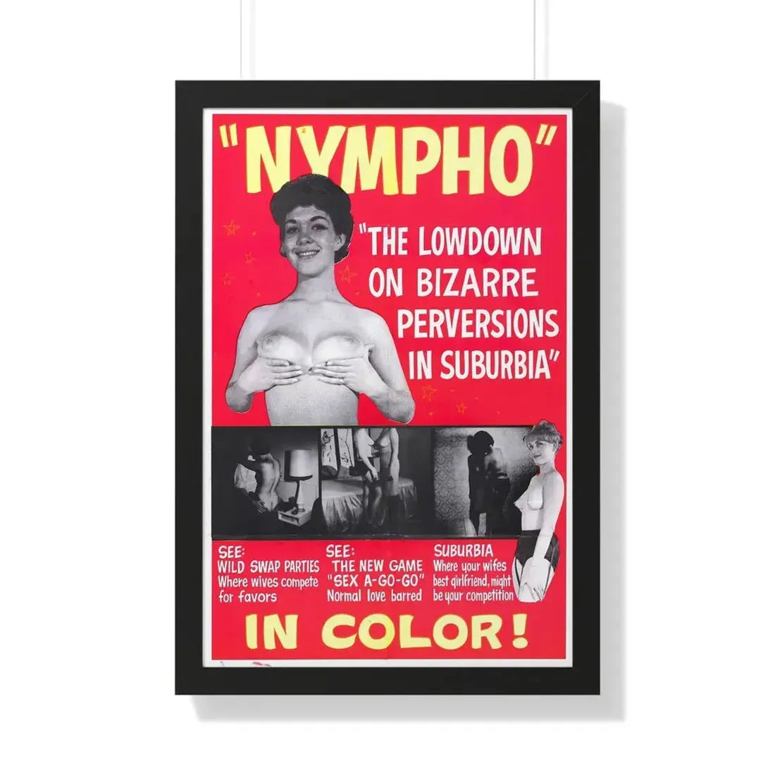 NYMPHO - Framed Movie Poster - The Sticker Space