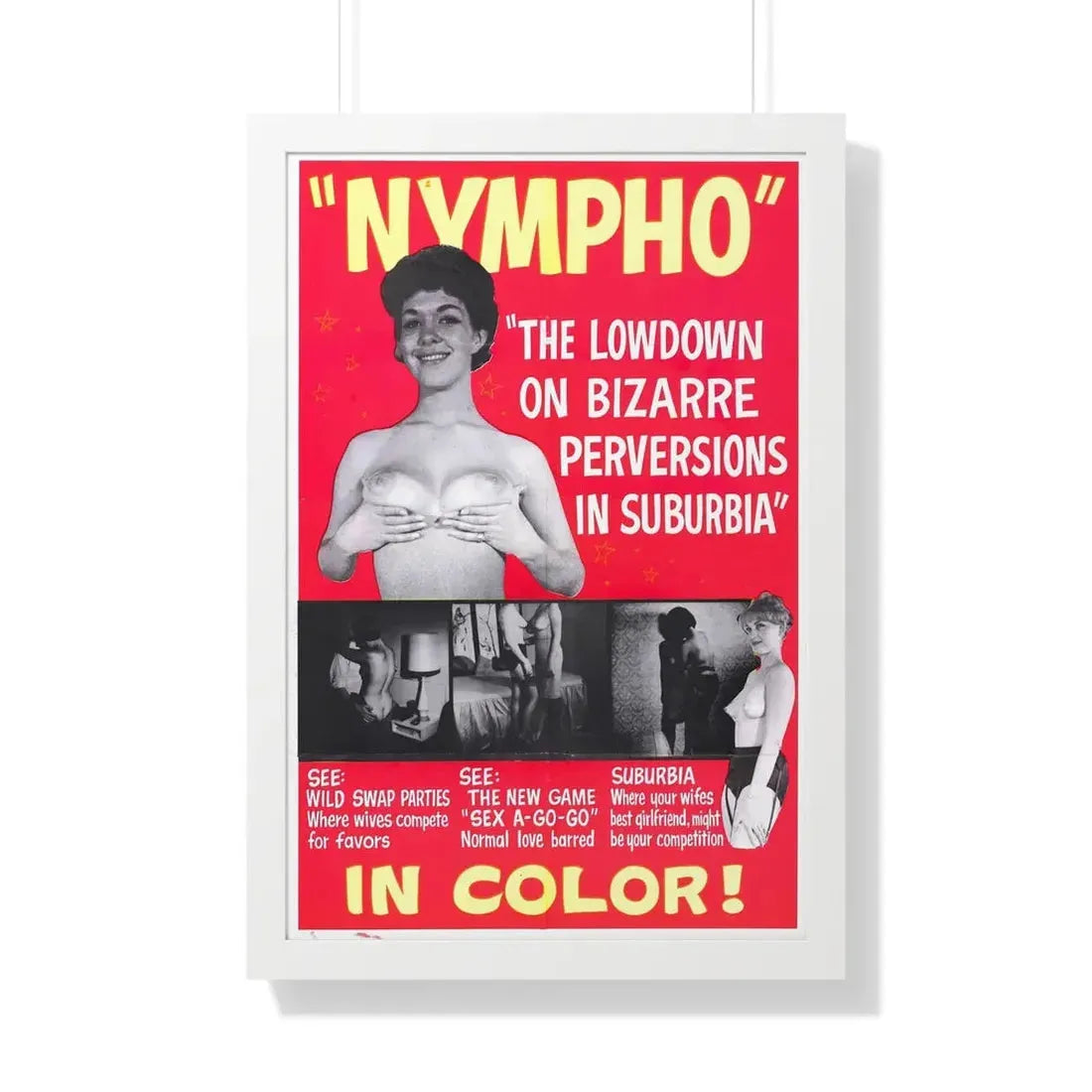 NYMPHO - Framed Movie Poster - The Sticker Space