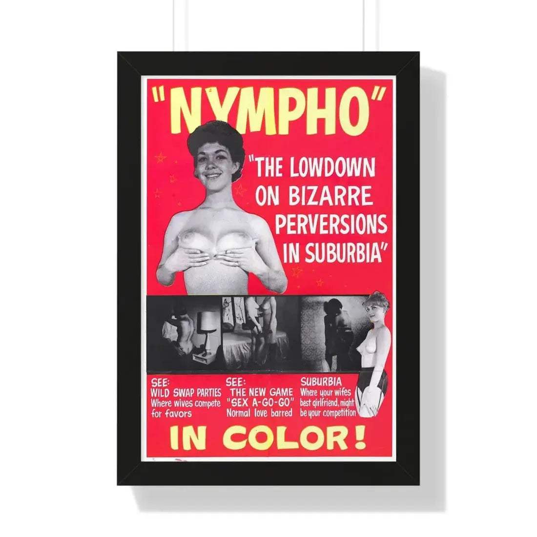 NYMPHO - Framed Movie Poster - The Sticker Space