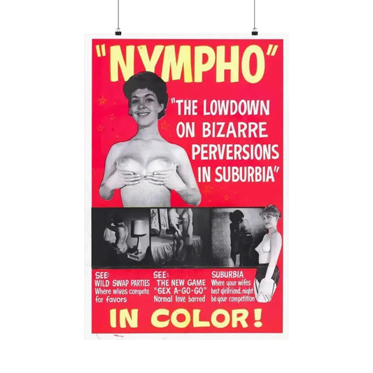 NYMPHO - Paper Movie Poster 24″ x 36″ Matte - The Sticker Space