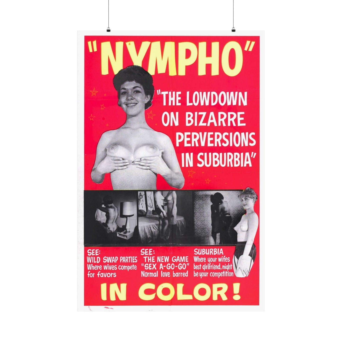 NYMPHO - Paper Movie Poster-36" x 54"-The Sticker Space