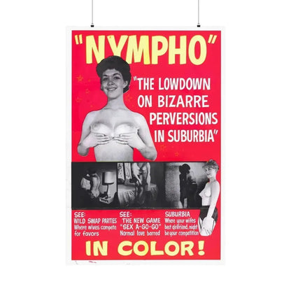 NYMPHO - Paper Movie Poster 36" x 54" Matte - The Sticker Space