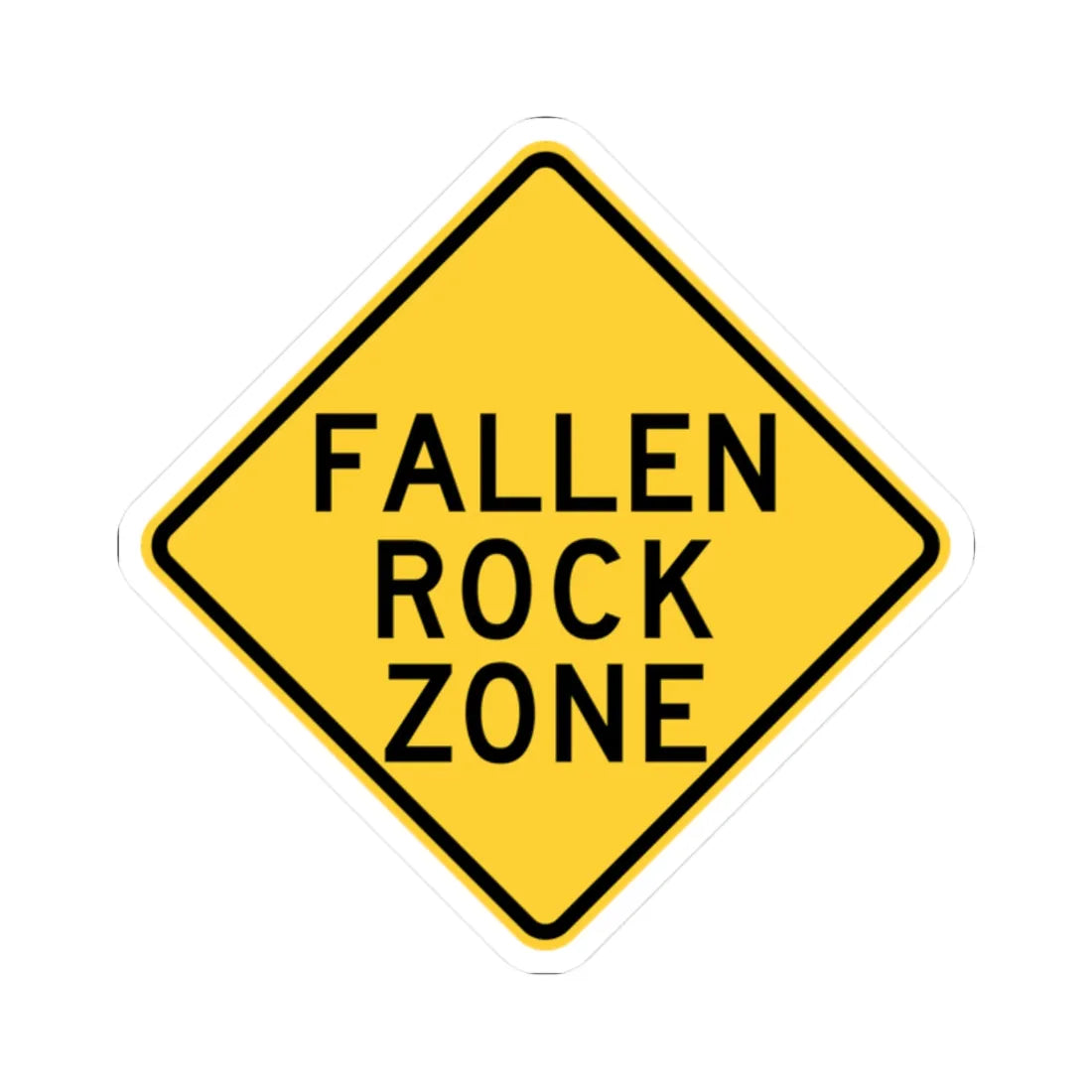 NYS NYW4-14 (New York) (Road Sign) STICKER Vinyl Kiss-Cut Decal 2 Inch White - The Sticker Space