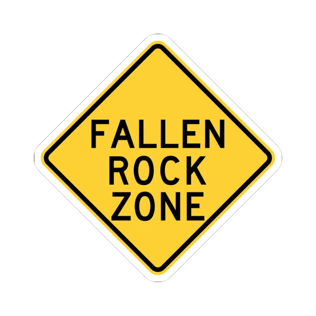 NYS NYW4-14 (New York) (Road Sign) STICKER Vinyl Kiss-Cut Decal 3 Inch White - The Sticker Space
