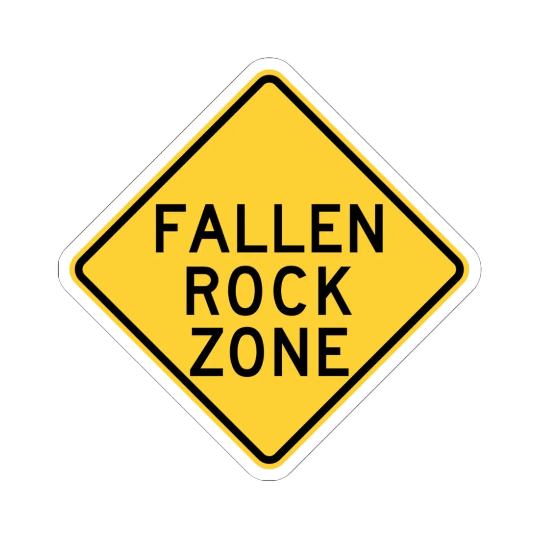 NYS NYW4-14 (New York) (Road Sign) STICKER Vinyl Kiss-Cut Decal 6 Inch White - The Sticker Space