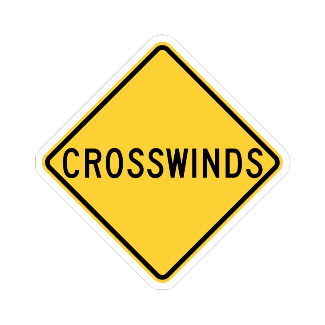 NYS NYW7-16 (New York) (Road Sign) STICKER Vinyl Kiss-Cut Decal 3 Inch White - The Sticker Space