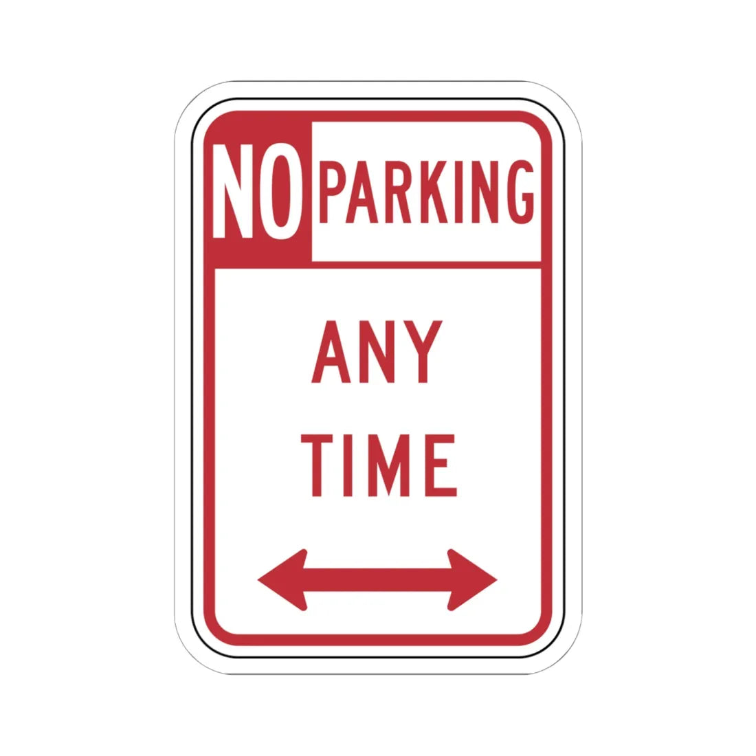 NYSDOT NYP1-2 (New York) (Road Sign) STICKER Vinyl Kiss-Cut Decal 6 Inch White - The Sticker Space