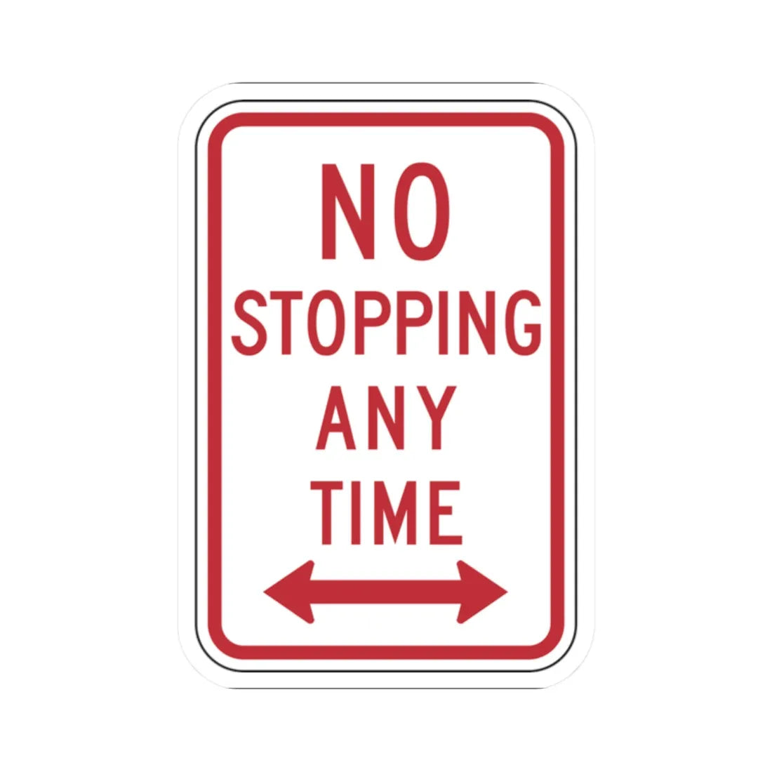 NYSDOT NYP1-7 (New York) (Road Sign) STICKER Vinyl Kiss-Cut Decal 2 Inch White - The Sticker Space