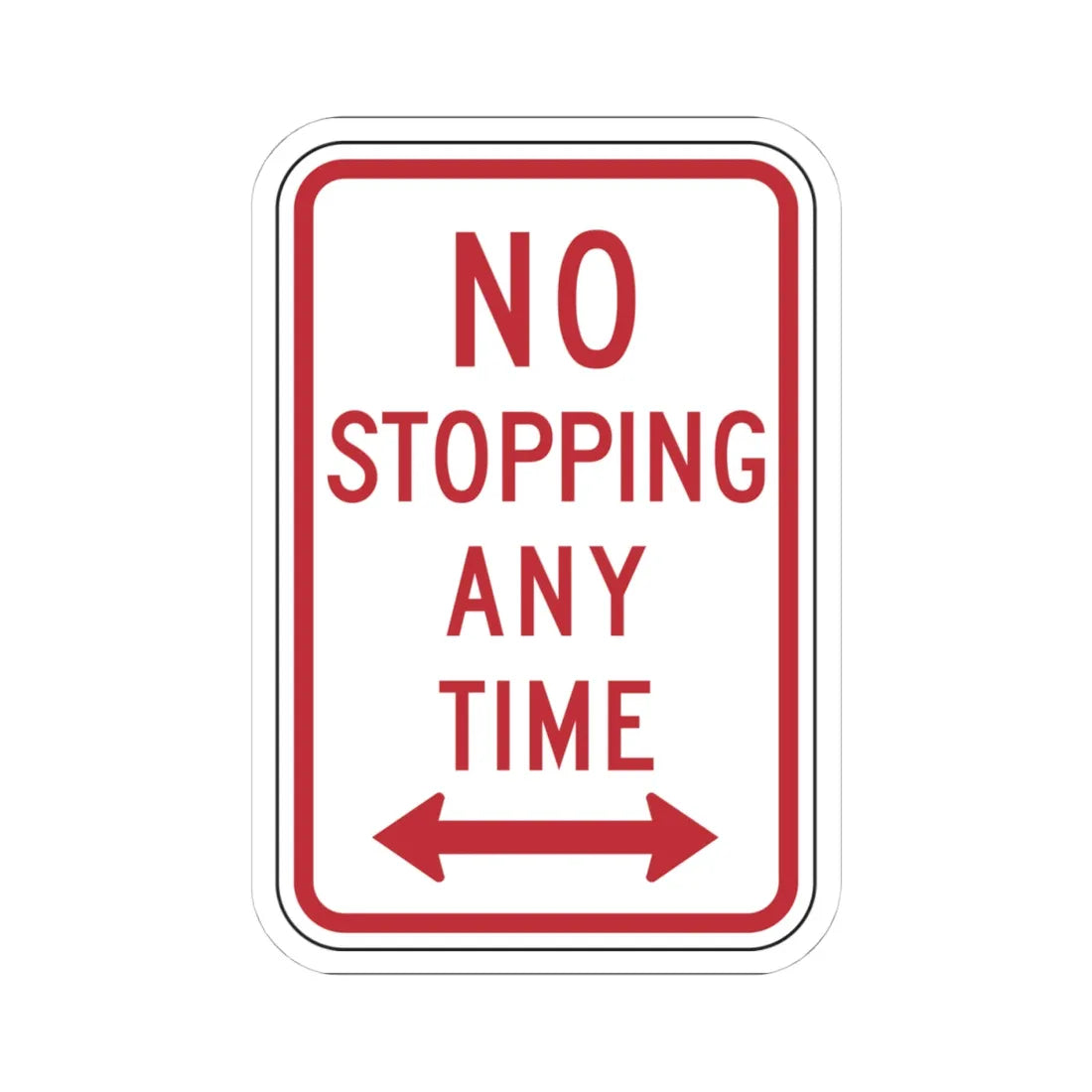 NYSDOT NYP1-7 (New York) (Road Sign) STICKER Vinyl Kiss-Cut Decal 4 Inch White - The Sticker Space