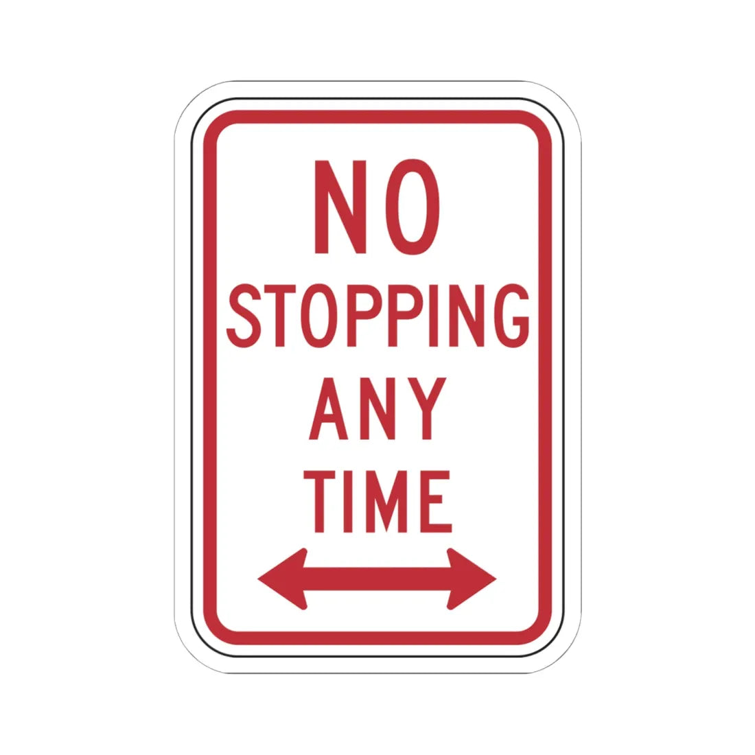 NYSDOT NYP1-7 (New York) (Road Sign) STICKER Vinyl Kiss-Cut Decal 6 Inch White - The Sticker Space