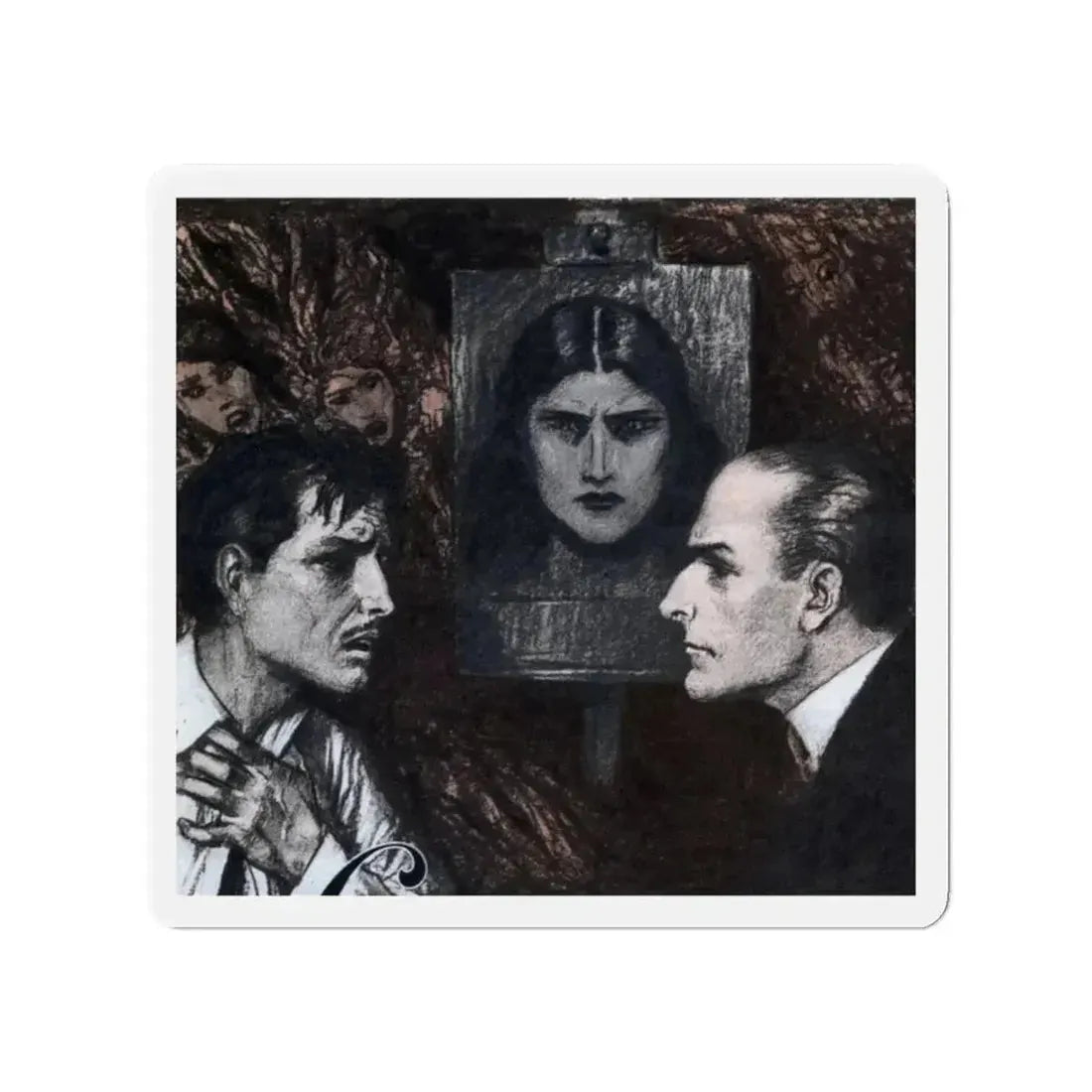 O Chivalry (1), Liberty magazine, July 20, 1929 (Magazine Illustration) Refrigerator Magnet 2 Inch - The Sticker Space