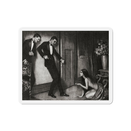 O Chivalry (2), Liberty magazine, July 20, 1929 (Magazine Illustration) Refrigerator Magnet-4" x 4"-The Sticker Space