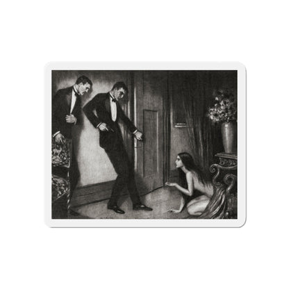 O Chivalry (2), Liberty magazine, July 20, 1929 (Magazine Illustration) Refrigerator Magnet-6 × 6"-The Sticker Space