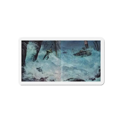 O'Reilly and the Flying Dutchman,True Magazine, January 1953 (Magazine Illustration) Refrigerator Magnet 5 Inch - The Sticker Space